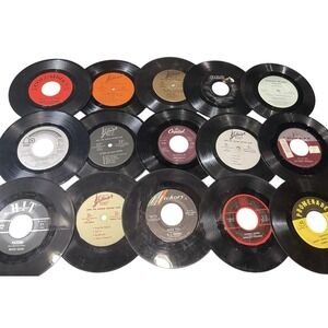 45 rpm records Lot Of 15 Random Everly Brothers Anne Murray Mitch Lucas Hits